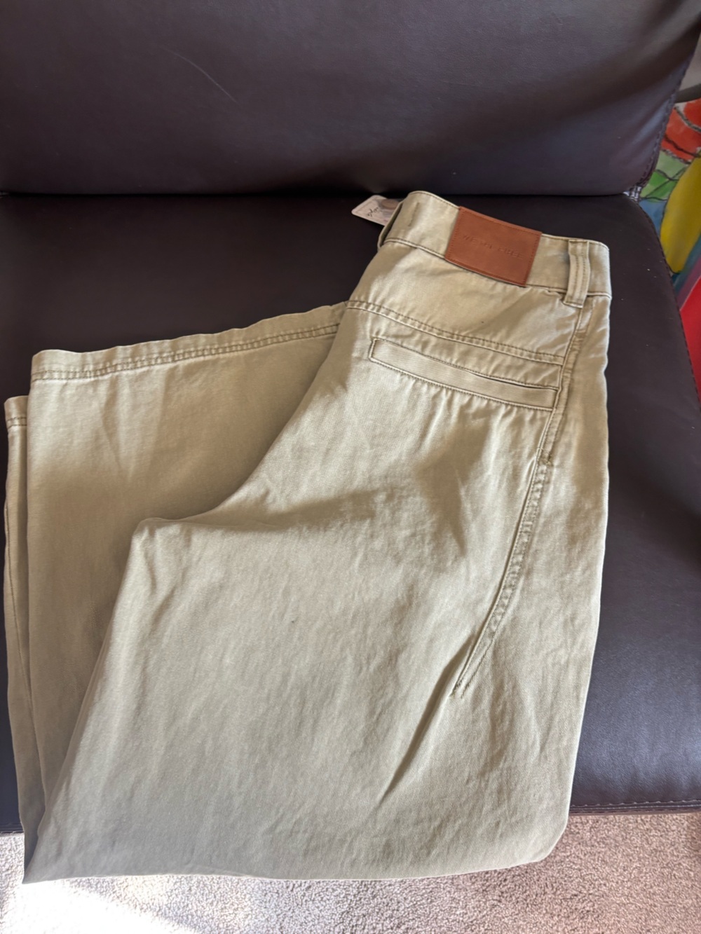 New with tags free people wide leg pants in Light Khaki